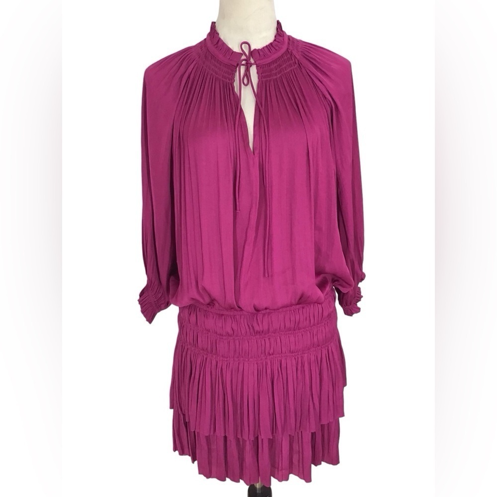 Anthropologie Current Air Raspberry Pink Mini Dress